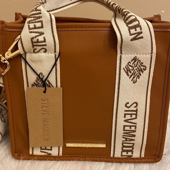 NWT  Steve Madden (Bwebber) Satchel/Crossbody/Canvas - Viral TikTok Bag … - Picture 13 of 17